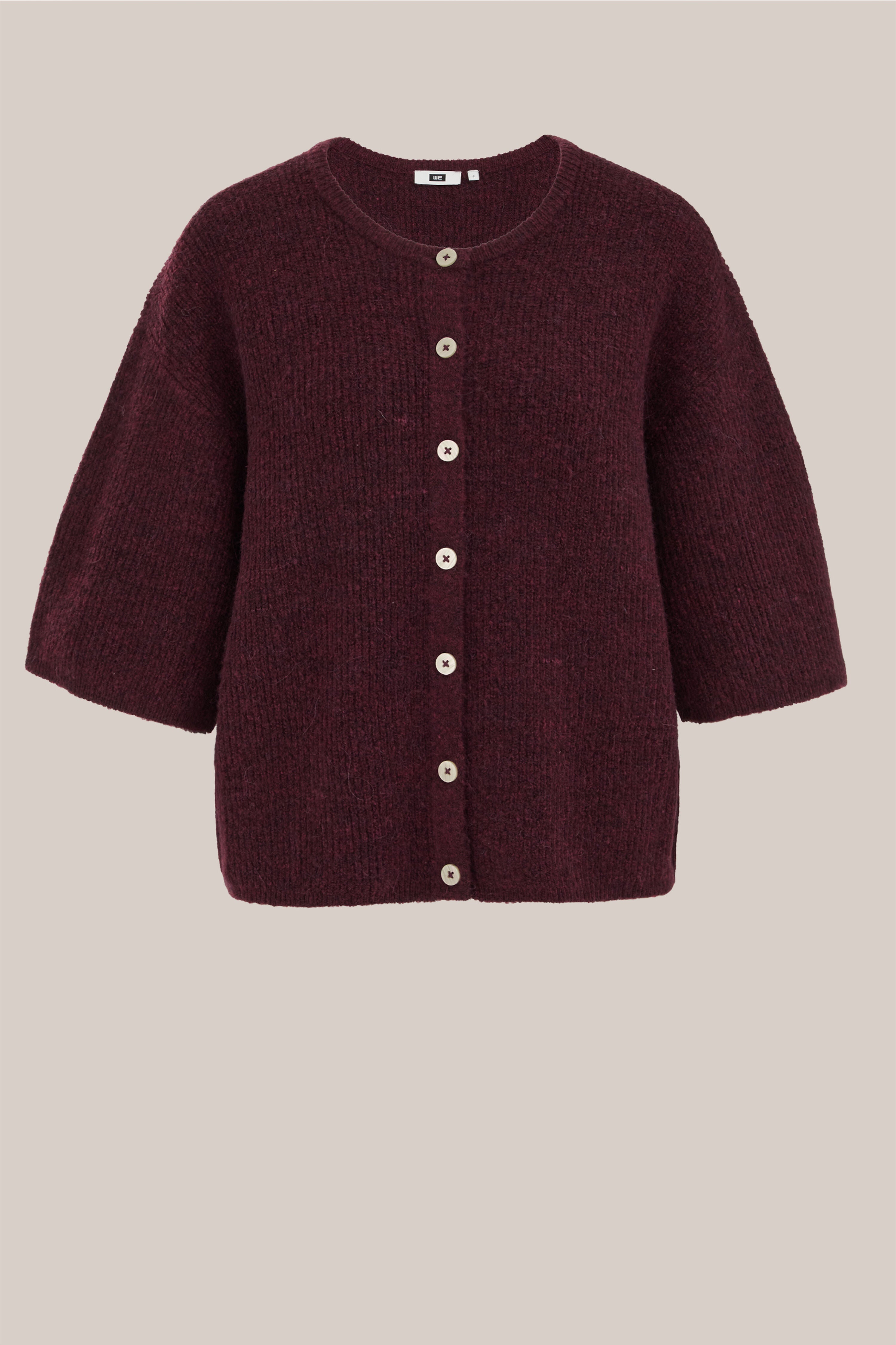 Damenstrickjacke mit Strukturmuster